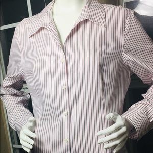 Kasper  non- iron easy care pinstripe shirt